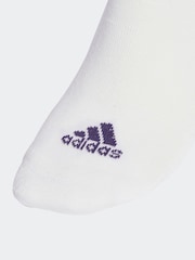 adidas White 3-Stripes Cushioned Sportswear Low Cut Socks 3 Pack - Image 3 of 4
