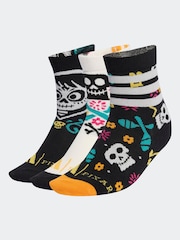 adidas White Little Kids Disney Coco Crew Socks 3 Pack - Image 1 of 4