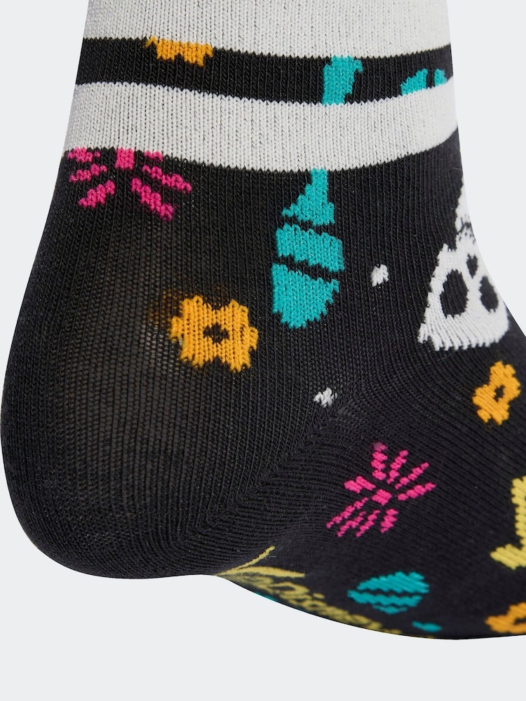 adidas White Little Kids Disney Coco Crew Socks 3 Pack - Image 4 of 4