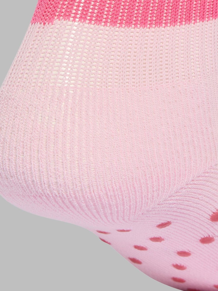 adidas Pink Infant Anti Slip 2 Pack Socks - Image 4 of 4