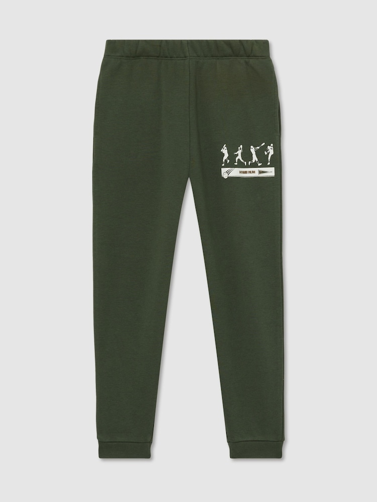 Reiss Pine Green Altuve 3-9 yrs Varsity League Oversized Joggers Cotton-Blend - Image 2 of 5