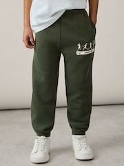 Reiss Pine Green Altuve 3-9 yrs Varsity League Oversized Joggers Cotton-Blend - Image 4 of 5