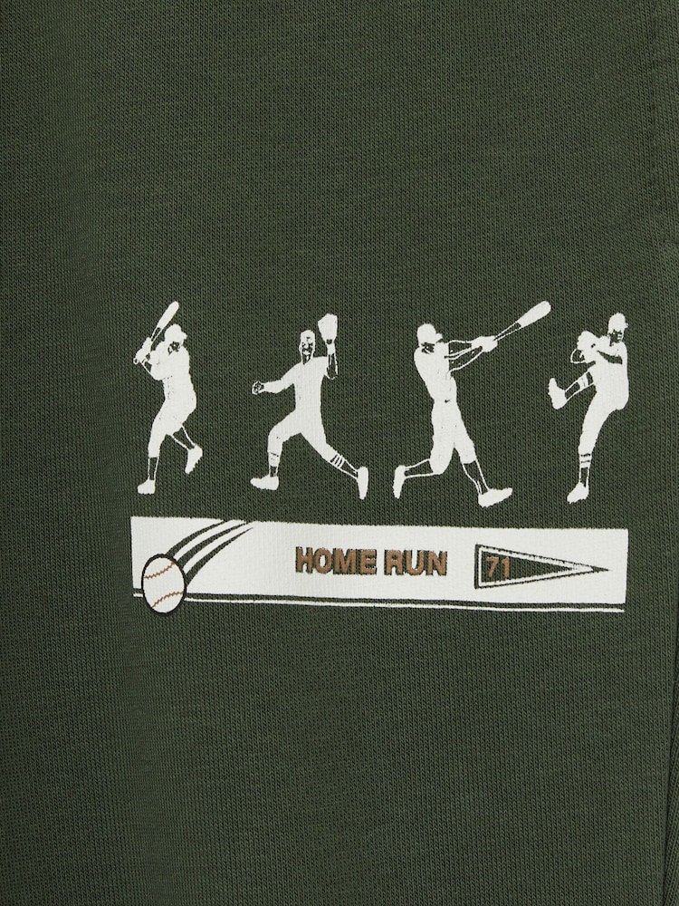 Reiss Pine Green Altuve 3-9 yrs Varsity League Oversized Joggers Cotton-Blend - Image 5 of 5
