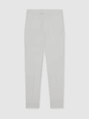 Reiss White Found Slim Fit Internal Drawstring Trousers - Image 2 of 5