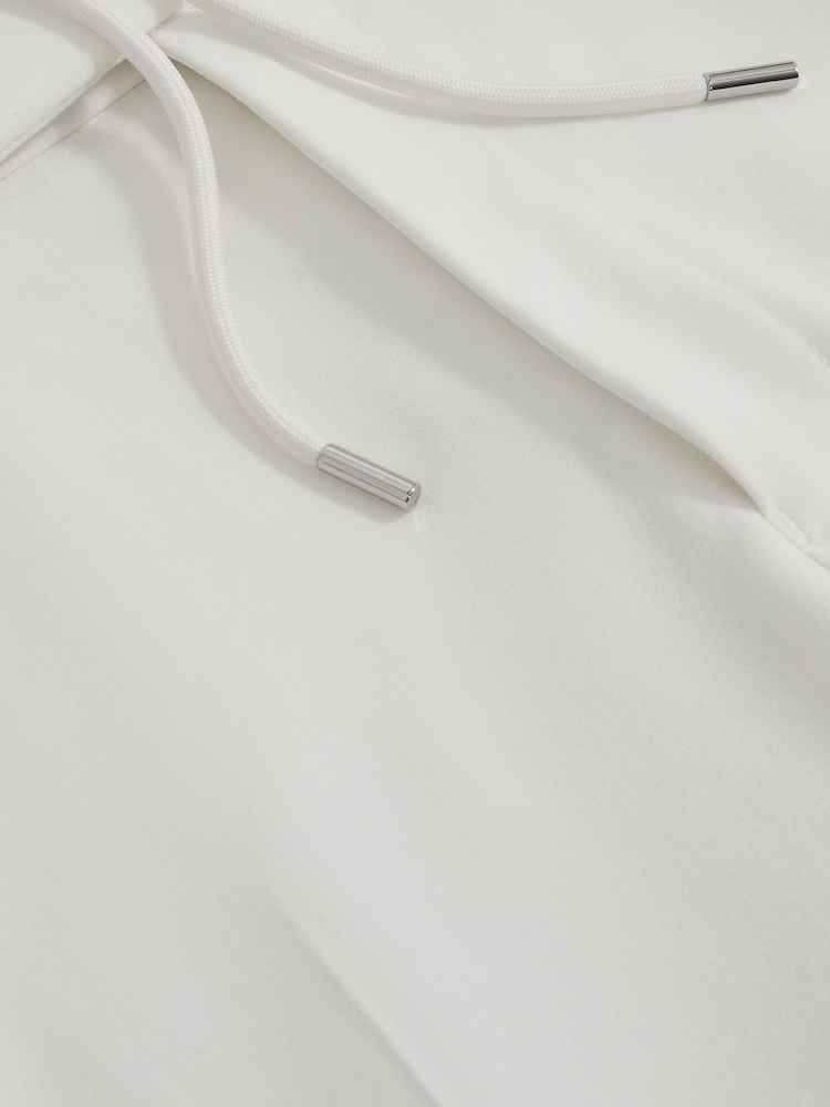 Reiss White Found Slim Fit Internal Drawstring Trousers - Image 5 of 5