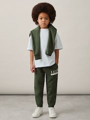 Reiss Pine Green Altuve 9-13 yrs Varsity League Oversized Joggers Cotton-Blend - Image 3 of 5