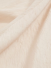 Reiss Cream Kiera Textured Drape-Neck Midi Dress - Image 6 of 6