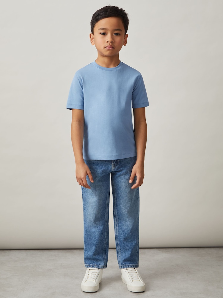 Azul polvareda - Reiss Honor Crew Neck T-Shirt - Imagen 2 de 4