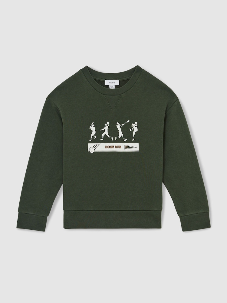 Reiss Tanner Cotton-Blend Varsity Sweatshirt - Imagen 2 de 4