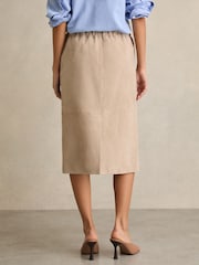 Reiss Meagan Suede Drawstring Mi-long Jupes - Image 5 de 7