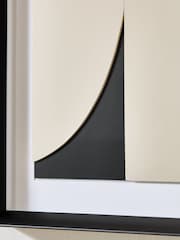 Sosandar Set of 2 Black/White Abstract Wall Arts - Image 5 of 5