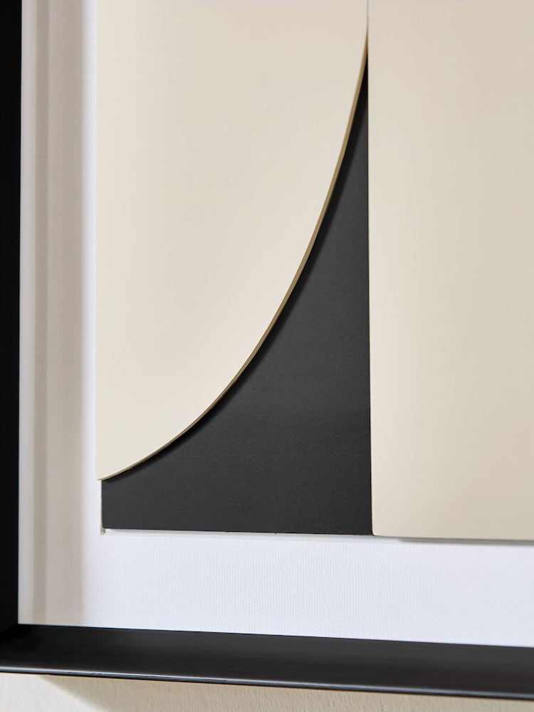 Sosandar Set of 2 Black/White Abstract Wall Arts - Image 5 of 5