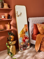 Laurence Llewelyn-Bowen Multi Nile Flamingo Leaner Mirror - Image 1 of 3
