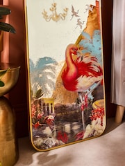 Laurence Llewelyn-Bowen Multi Nile Flamingo Leaner Mirror - Image 3 of 3