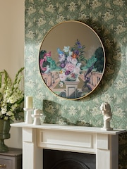 Laurence Llewelyn-Bowen Multi Terrace In Flower Round Mirror - Image 1 of 2