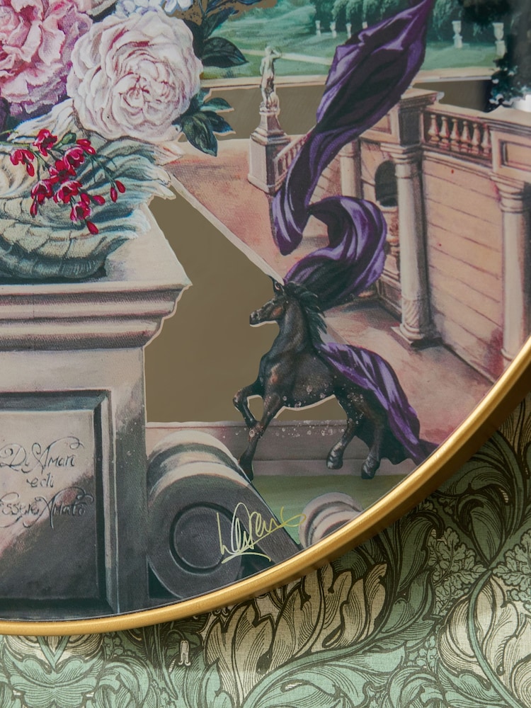 Laurence Llewelyn-Bowen Multi Terrace In Flower Round Mirror - Image 2 of 2