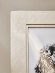 Sosandar Cream Faux Leather 7 x 5" (18 x 13cm) Photo Frame - Image 2 of 5