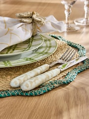 Nina Campbell 16 Piece Natural Chester Ceramic Handle Cutlery Set - Image 3 of 4