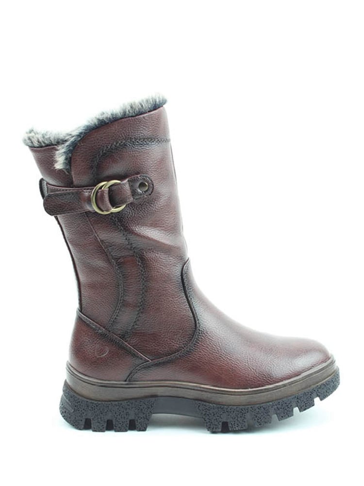 Heavenly Feet Ladies Bramble2 Chocolate Calf Brown Boots - Image 1 of 3