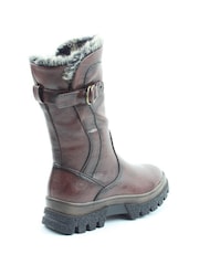 Heavenly Feet Ladies Bramble2 Chocolate Calf Brown Boots - Image 2 of 3