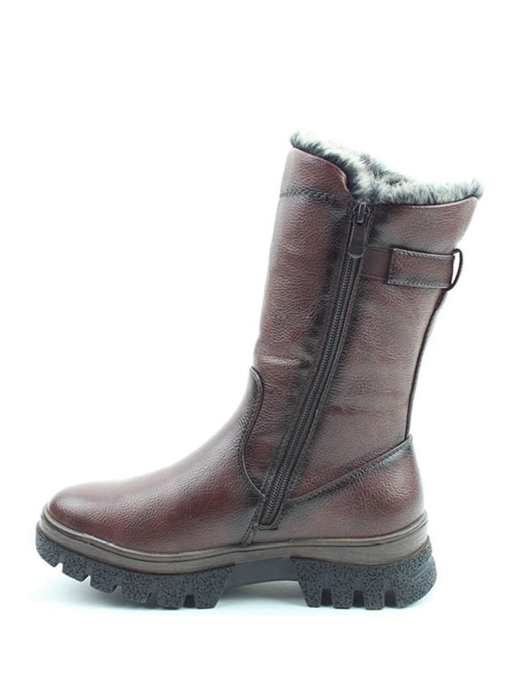 Heavenly Feet Ladies Bramble2 Chocolate Calf Brown Boots - Image 3 of 3