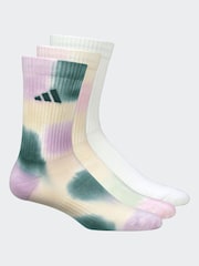 adidas Natural Tie Dye Socks 3 Pack - Image 1 of 1