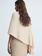 Mango Cream Asymmetrical Cape Top - Image 2 of 5