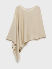 Mango Cream Asymmetrical Cape Top - Image 4 of 5