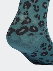 adidas Natural Leopard Print 3 Pack Crew Socks - Image 3 of 3