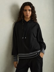 Sweat à capuche Reiss Alexi en jersey avec cordon de serrage - Image 1 de 7