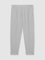 Reiss Navy/White Sail Stretch Seersucker Stripe Trousers - Image 2 of 8