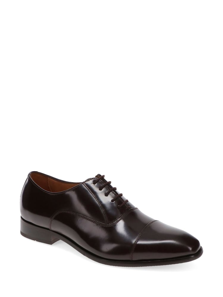 Jones Bootmaker Brown Marvin Leather Oxford Shoes - Image 2 of 5