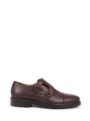 Jones Bootmaker Brown Ollie Leather Monk Shoes - Image 1 of 5