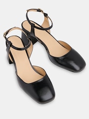 Whistles Black Matilda Block Heel Sandals - Image 4 of 5