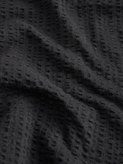 Noir - Haut 100% coton Sans manches à ourlet boule - Image 7 de 9