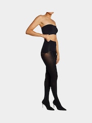 Heist The Eighty Contour Shaping Opaque Black Tights - Image 2 of 4