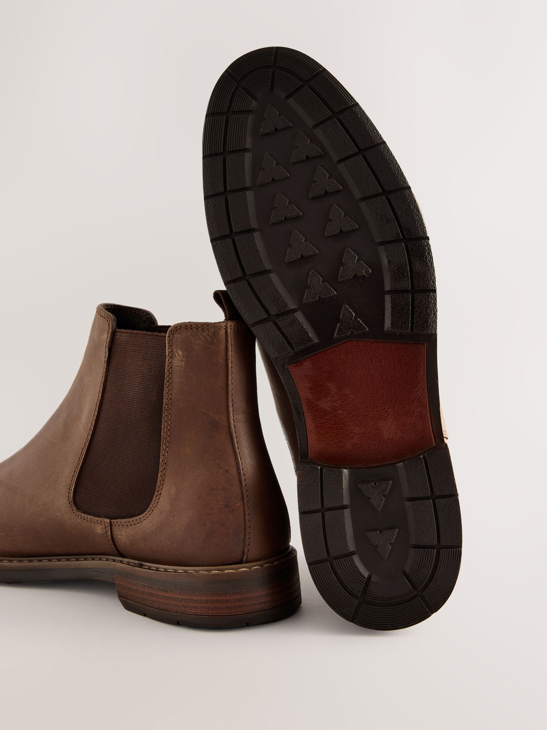 Buy Brown Waxy Leather Chelsea Boots from Next USA