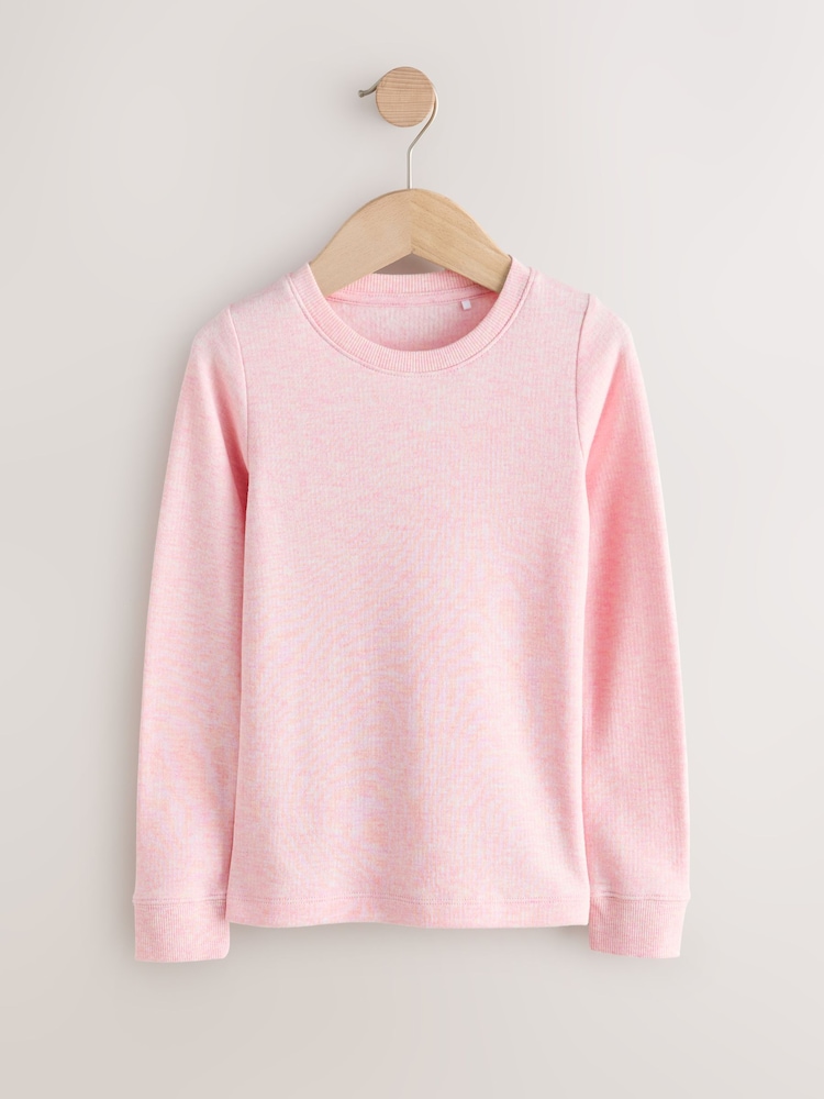 White/Pink Long Sleeve Thermal Top (2-16yrs) - Image 2 of 6 White/Pink Long Sleeve Thermal Top (2-16yrs) - Image 2 of 6