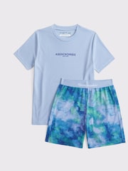 Abercrombie & Fitch Logo T-Shirt & Shorts Pyjama Set - Image 1 of 2