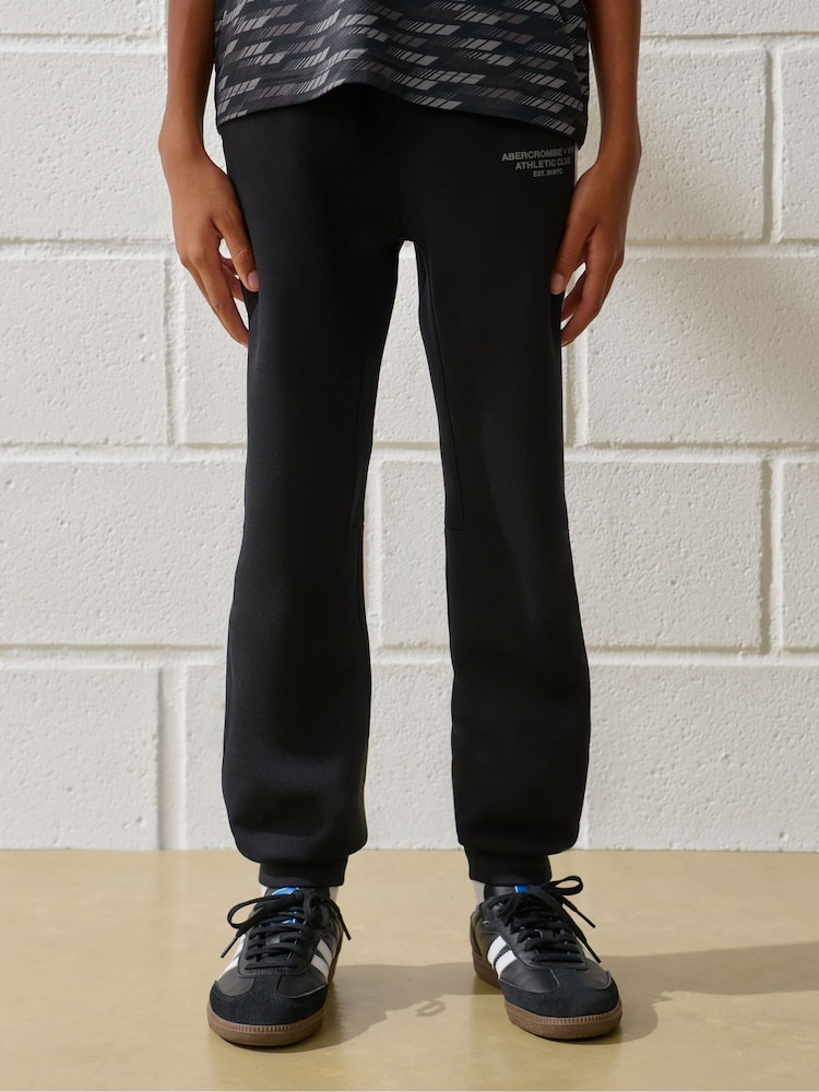 Abercrombie & Fitch Logo Tapered Joggers With Stripe Detail - Image 1 of 7