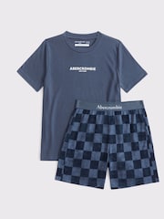 Ensemble pyjama Abercrombie & Fitch t-shirt et short à logo - Image 1 of 2