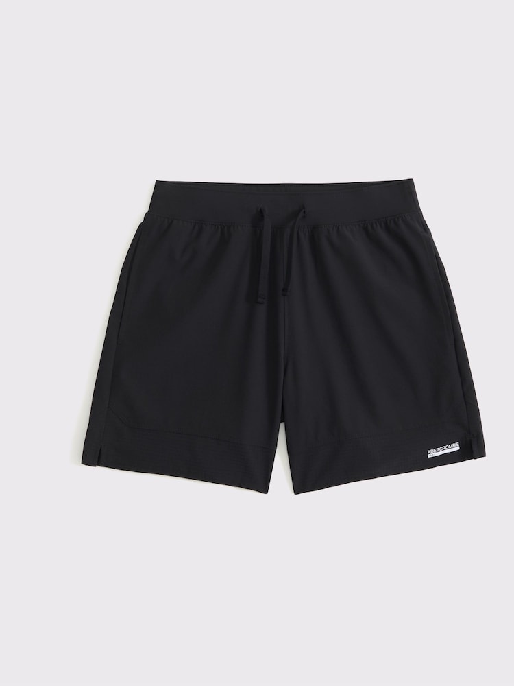 شورت رياضي مزين بشعار من Abercrombie & Fitch - صورة 1 من 1 شورت رياضي مزين بشعار من Abercrombie & Fitch - صورة 1 من 1