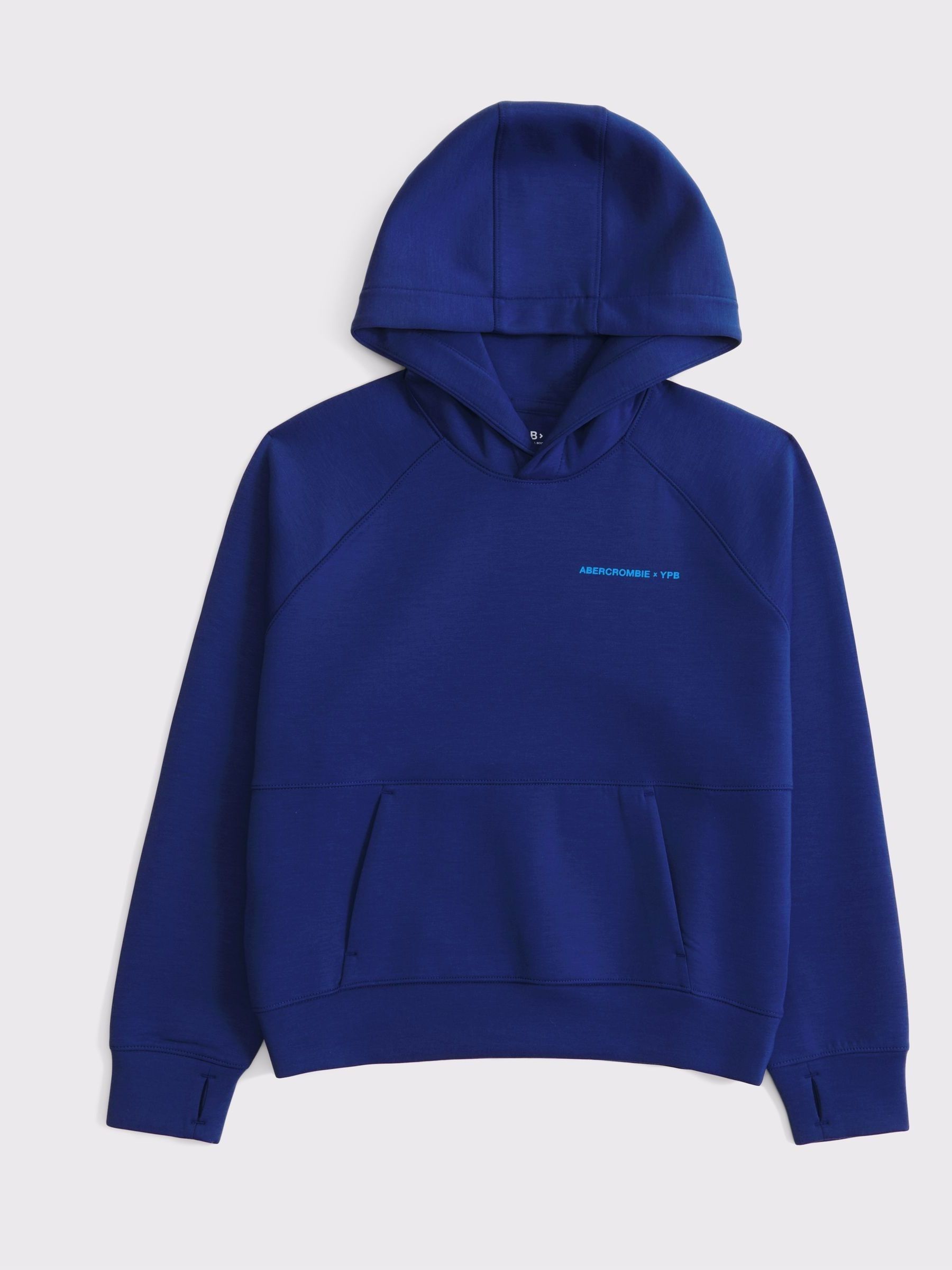 Buy Abercrombie & Fitch Blue Active Sports Logo Hoodie With Back
