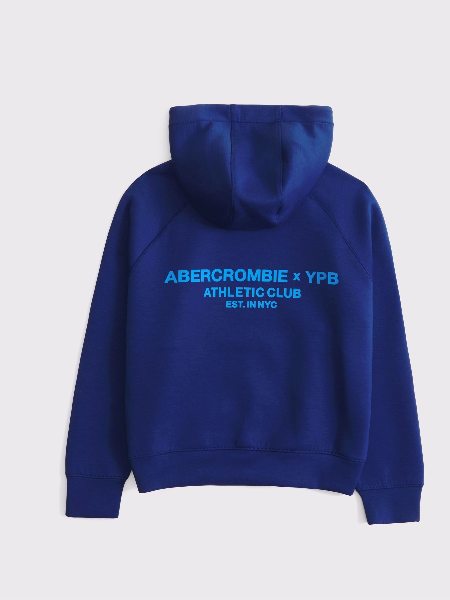 Buy Abercrombie & Fitch Blue Active Sports Logo Hoodie With Back