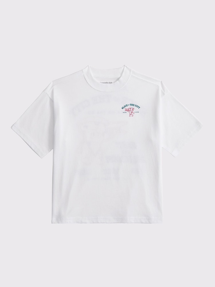 Abercrombie & Fitch Fun Cartoon Back Graphic T-Shirt - Image 1 of 2
