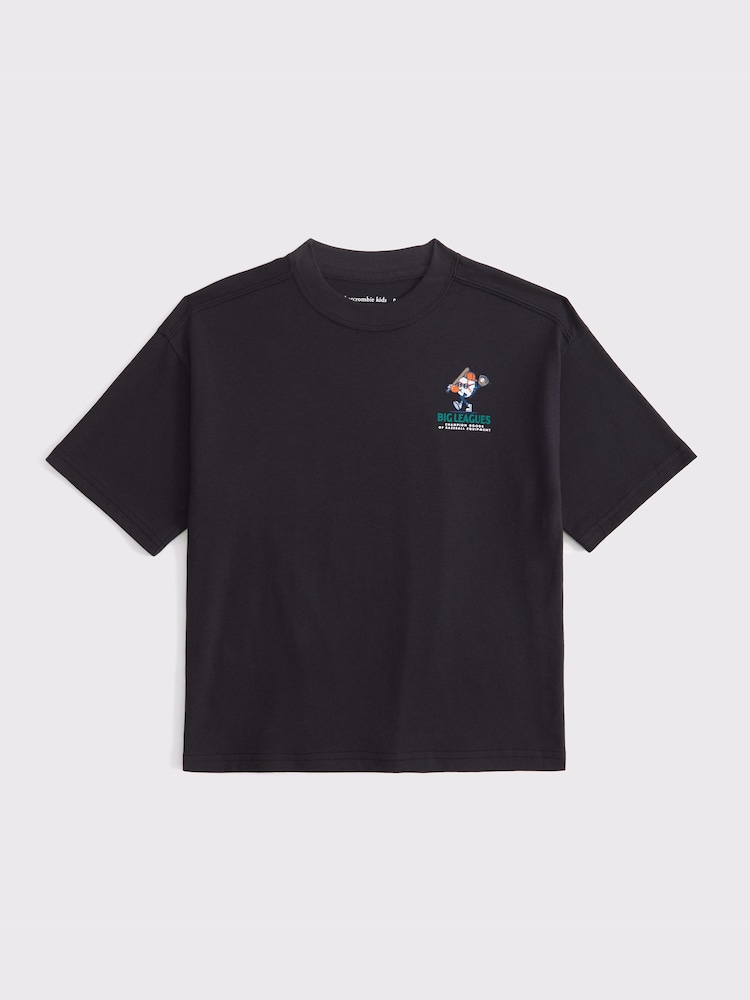 Abercrombie & Fitch Fun Cartoon Back Graphic T-Shirt - Image 1 of 2