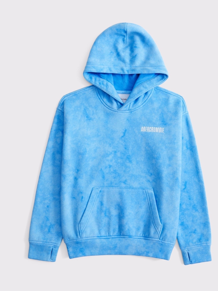 Abercrombie & Fitch Logo Graphic Back Print Hoodie - Image 1 of 3