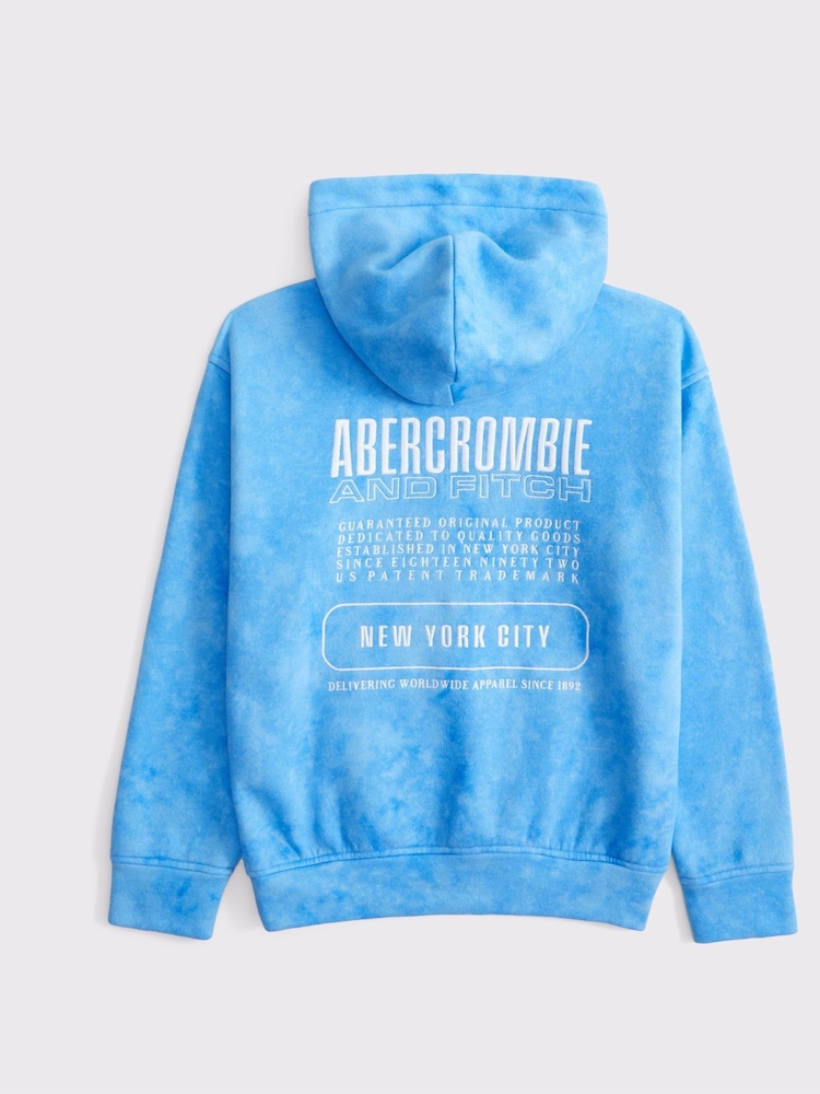 Abercrombie & Fitch Logo Graphic Back Print Hoodie - Image 2 of 3