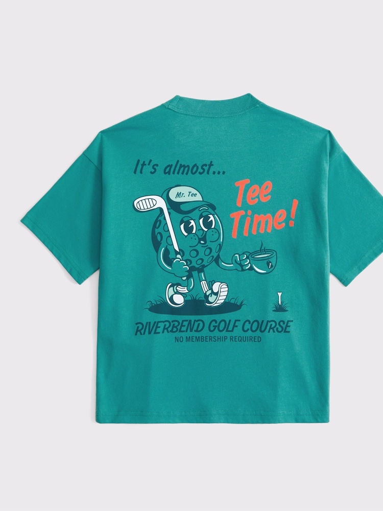 Abercrombie & Fitch Fun Cartoon Back Graphic T-Shirt - Image 8 of 8