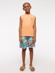 Abercrombie & Fitch Fun Summer Print Swim Shorts - Image 3 of 9